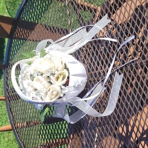 Jr Bridesmaid and Flowergirl Bouquet and Flower Petal Basket